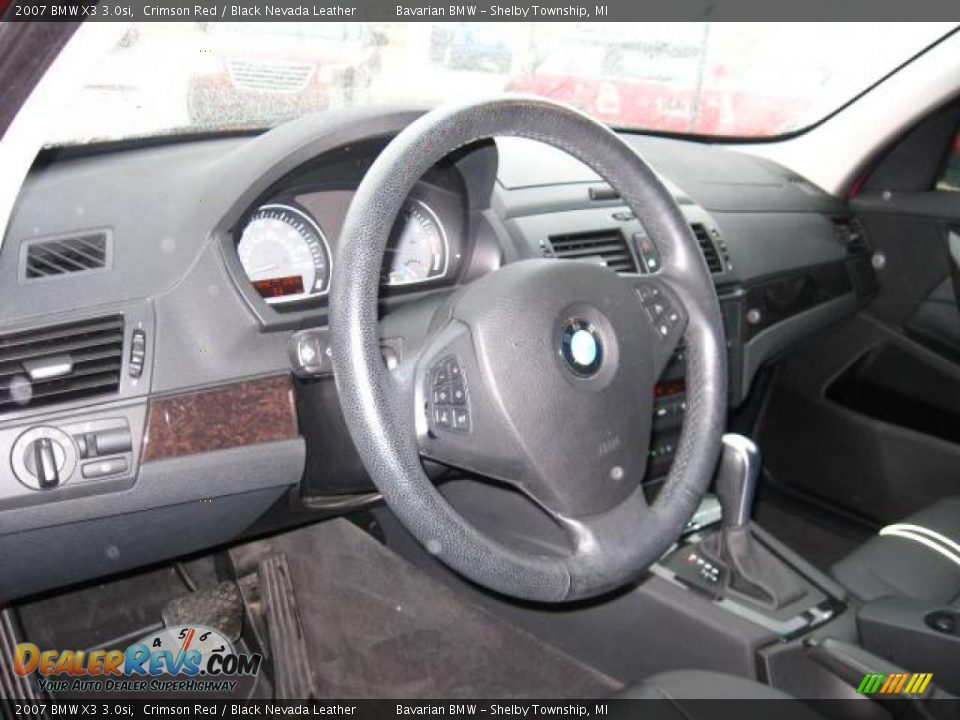 2007 BMW X3 3.0si Crimson Red / Black Nevada Leather Photo #13