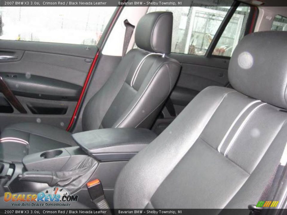 2007 BMW X3 3.0si Crimson Red / Black Nevada Leather Photo #14
