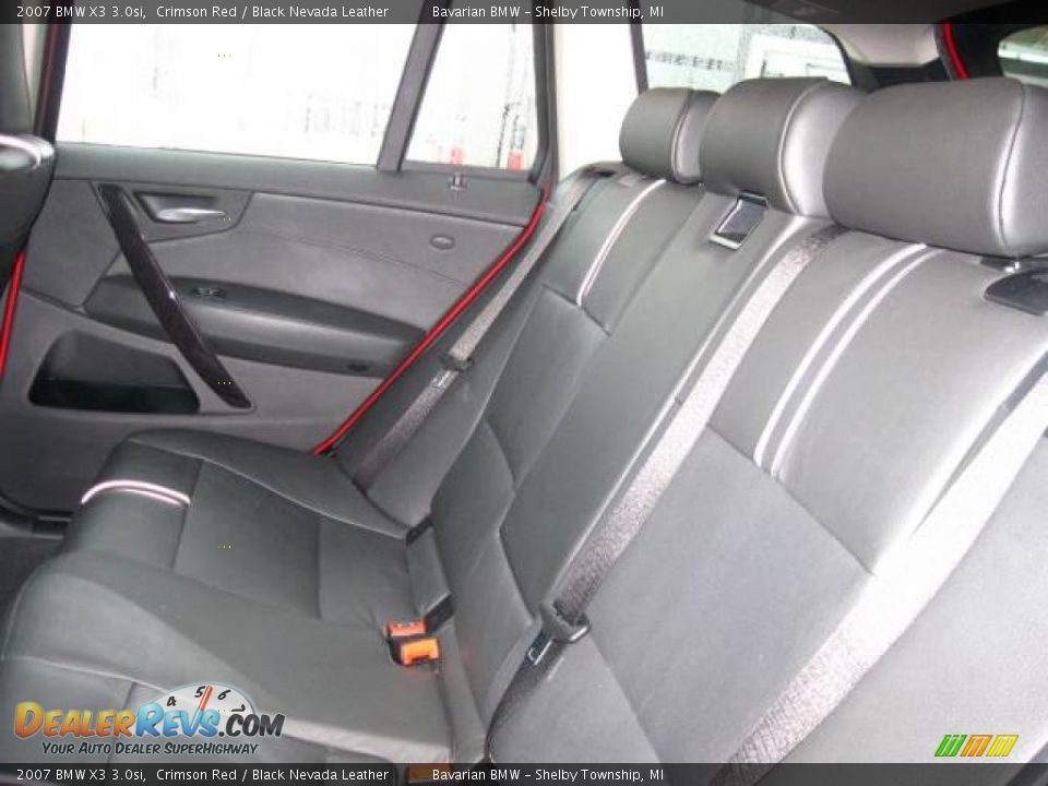 2007 BMW X3 3.0si Crimson Red / Black Nevada Leather Photo #15
