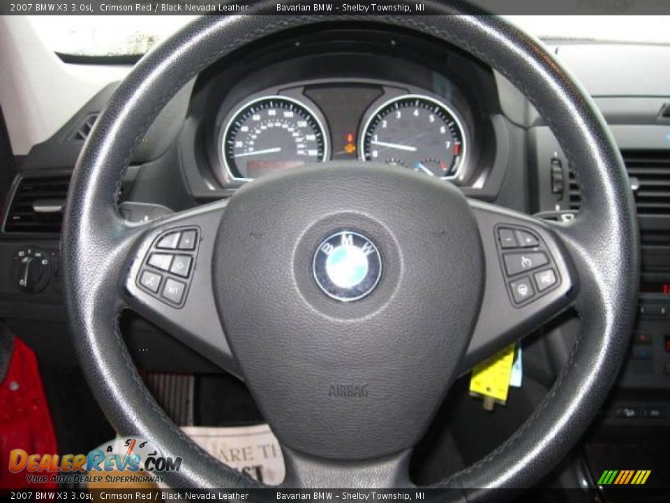 2007 BMW X3 3.0si Crimson Red / Black Nevada Leather Photo #20