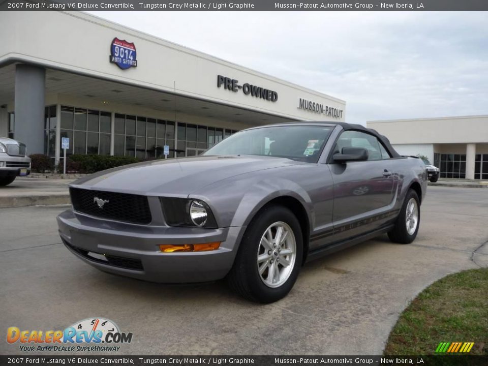 2007 Ford Mustang V6 Deluxe Convertible Tungsten Grey Metallic / Light Graphite Photo #1
