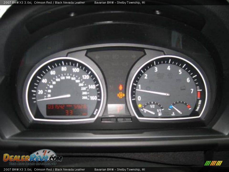 2007 BMW X3 3.0si Crimson Red / Black Nevada Leather Photo #22