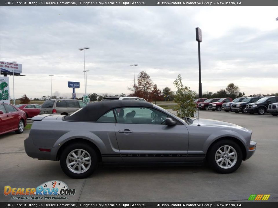2007 Ford Mustang V6 Deluxe Convertible Tungsten Grey Metallic / Light Graphite Photo #4