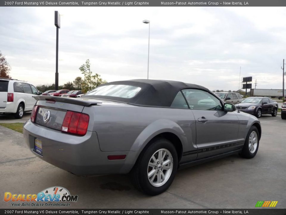 2007 Ford Mustang V6 Deluxe Convertible Tungsten Grey Metallic / Light Graphite Photo #5