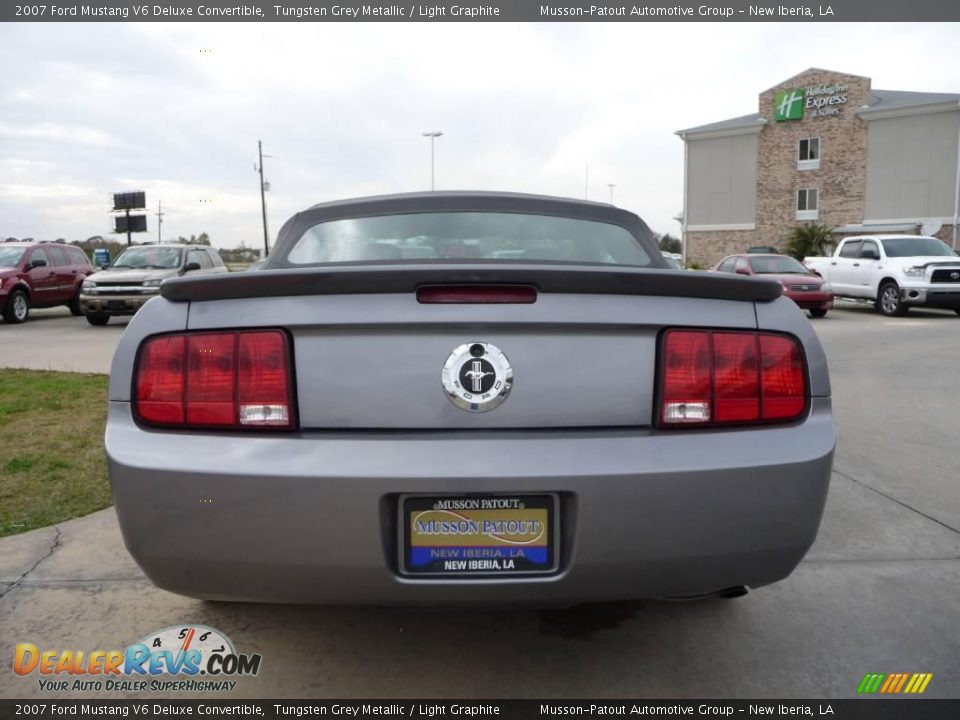 2007 Ford Mustang V6 Deluxe Convertible Tungsten Grey Metallic / Light Graphite Photo #6