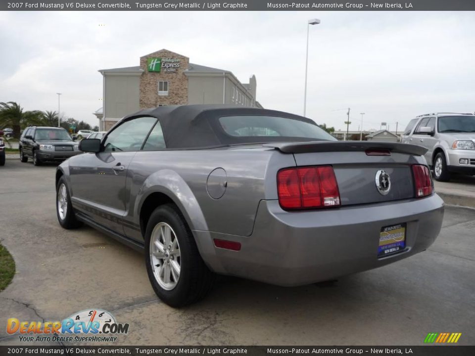 2007 Ford Mustang V6 Deluxe Convertible Tungsten Grey Metallic / Light Graphite Photo #7