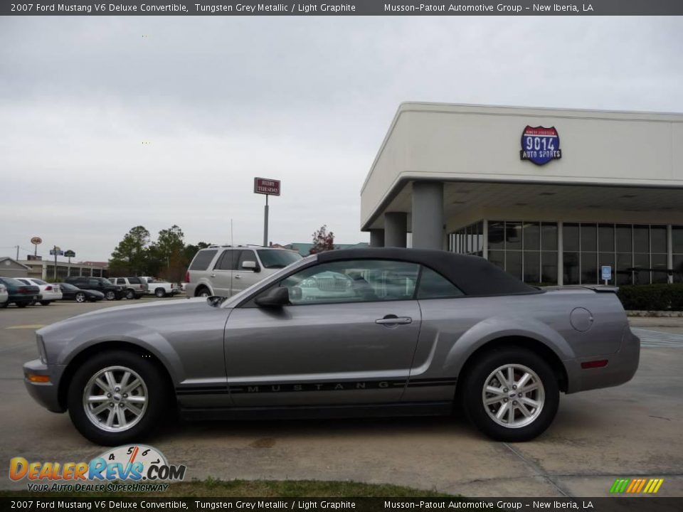 2007 Ford Mustang V6 Deluxe Convertible Tungsten Grey Metallic / Light Graphite Photo #8