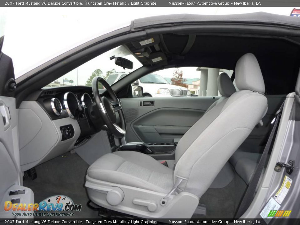 2007 Ford Mustang V6 Deluxe Convertible Tungsten Grey Metallic / Light Graphite Photo #9