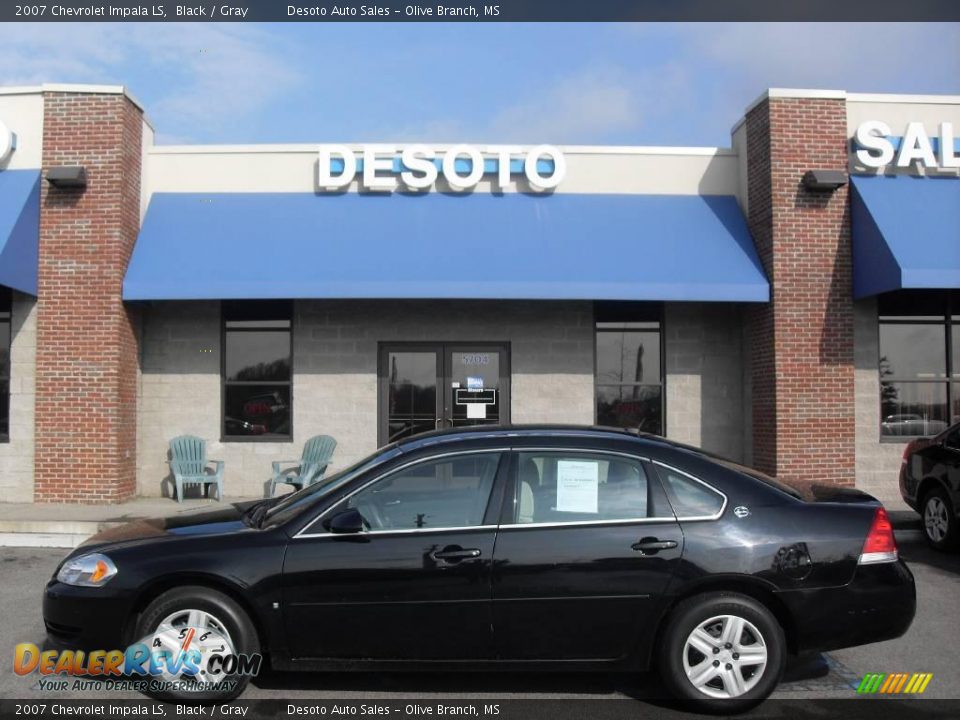 2007 Chevrolet Impala LS Black / Gray Photo #1