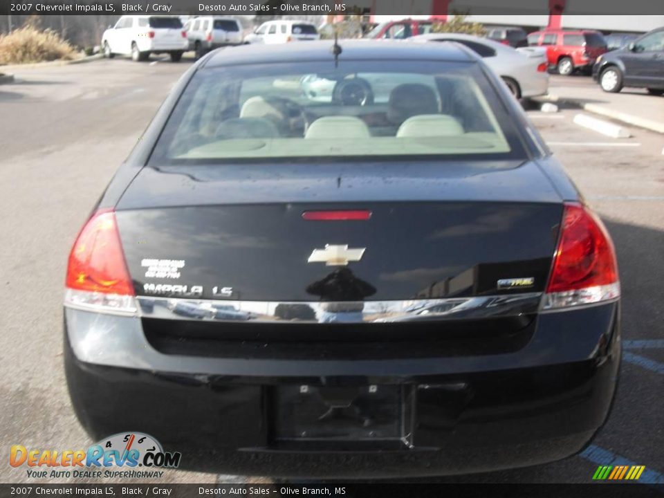 2007 Chevrolet Impala LS Black / Gray Photo #7