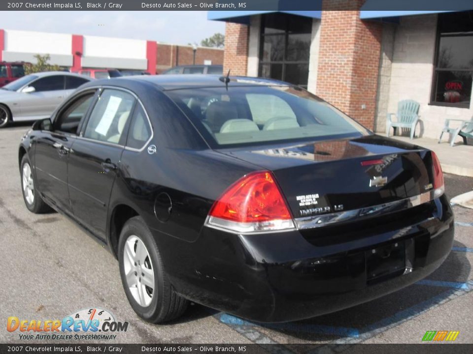 2007 Chevrolet Impala LS Black / Gray Photo #8