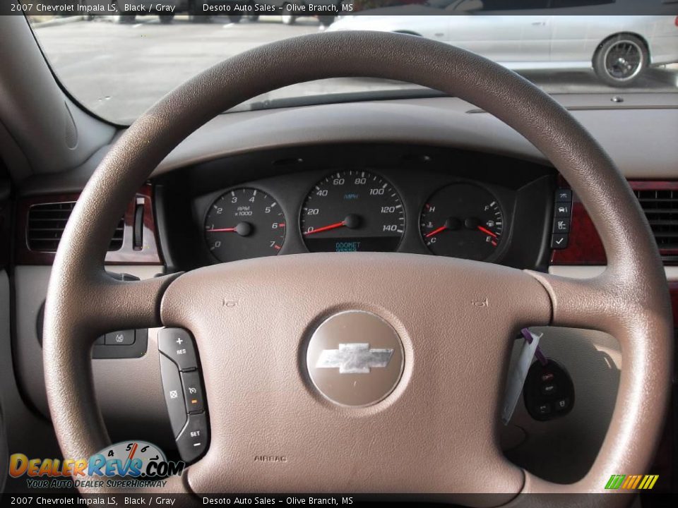 2007 Chevrolet Impala LS Black / Gray Photo #10