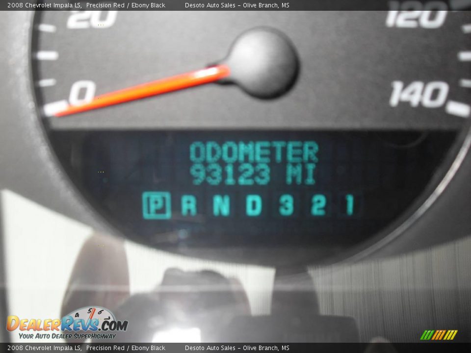 2008 Chevrolet Impala LS Precision Red / Ebony Black Photo #9