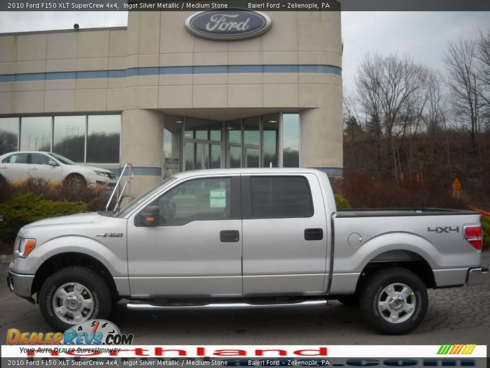 2010 Ford F150 XLT SuperCrew 4x4 Ingot Silver Metallic / Medium Stone Photo #1