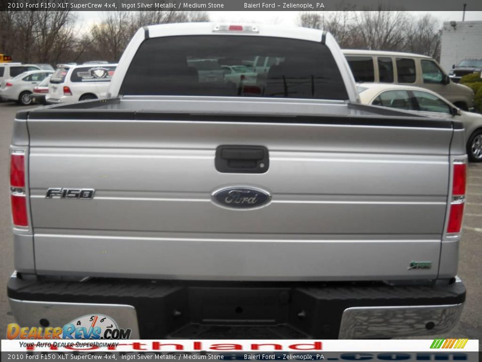 2010 Ford F150 XLT SuperCrew 4x4 Ingot Silver Metallic / Medium Stone Photo #7