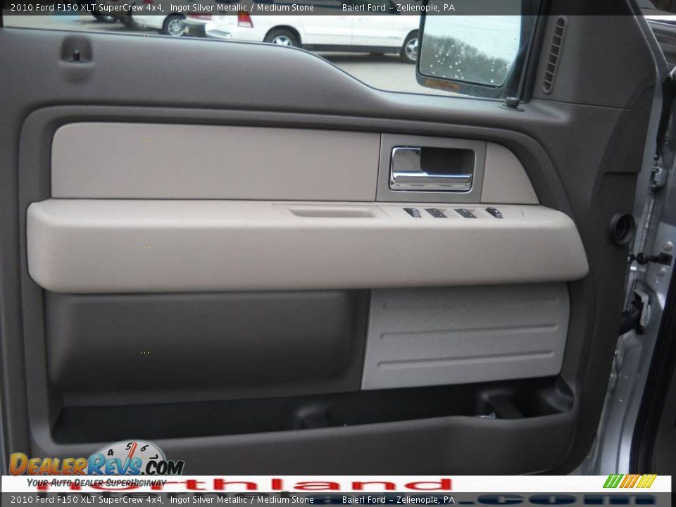 2010 Ford F150 XLT SuperCrew 4x4 Ingot Silver Metallic / Medium Stone Photo #9