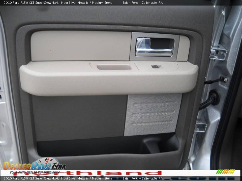 2010 Ford F150 XLT SuperCrew 4x4 Ingot Silver Metallic / Medium Stone Photo #13