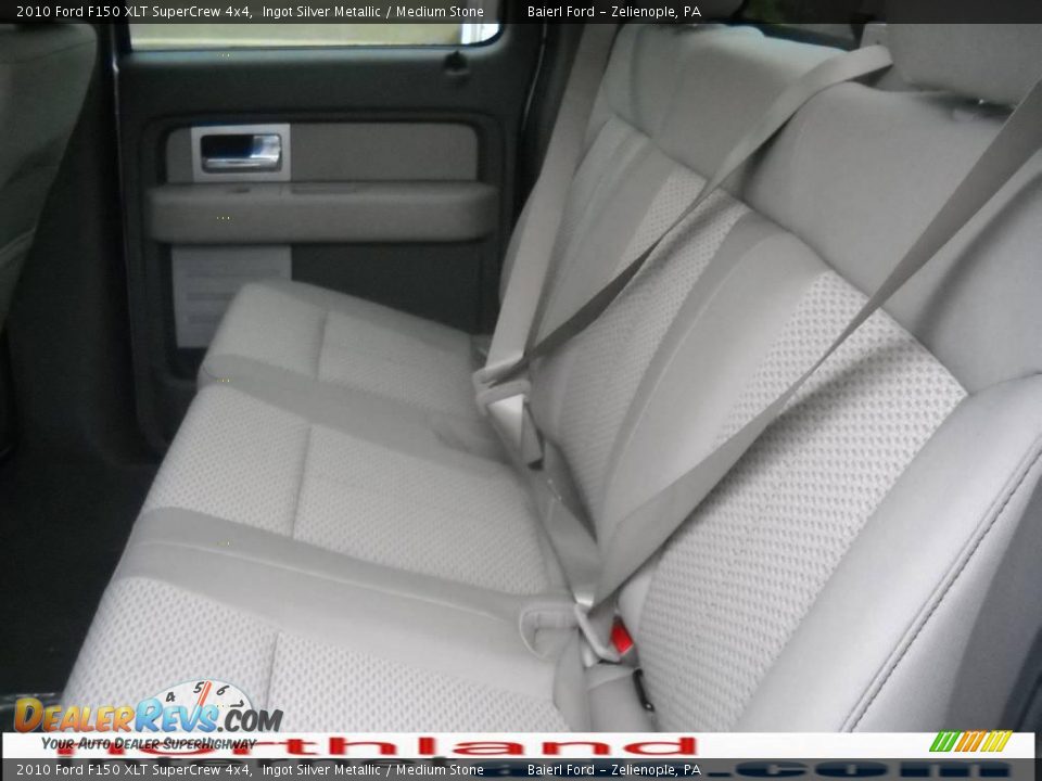2010 Ford F150 XLT SuperCrew 4x4 Ingot Silver Metallic / Medium Stone Photo #15