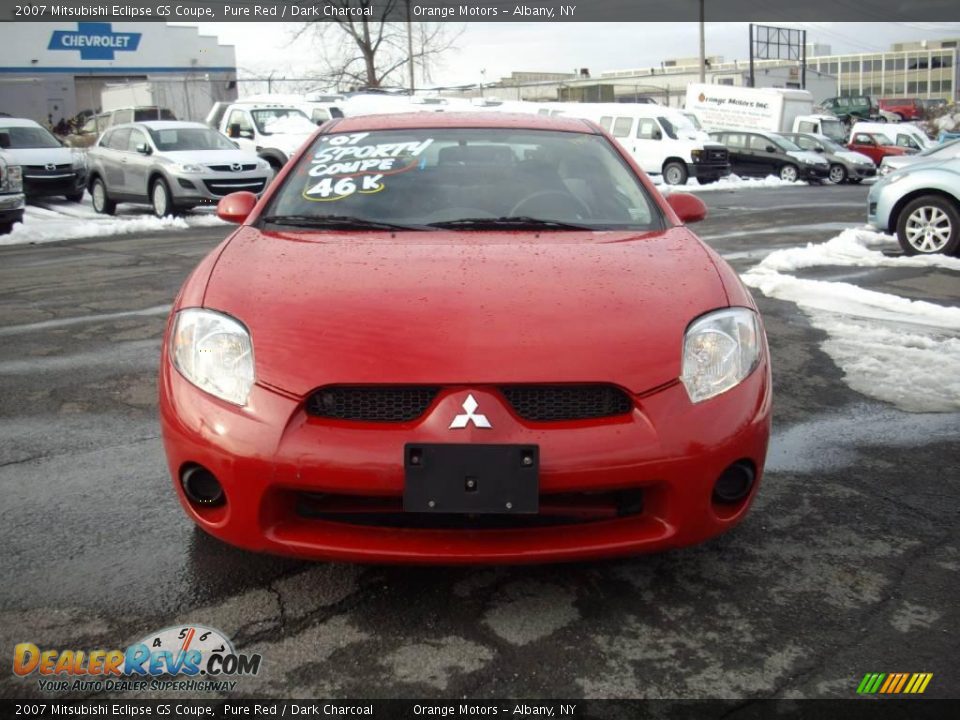 2007 Mitsubishi Eclipse GS Coupe Pure Red / Dark Charcoal Photo #4