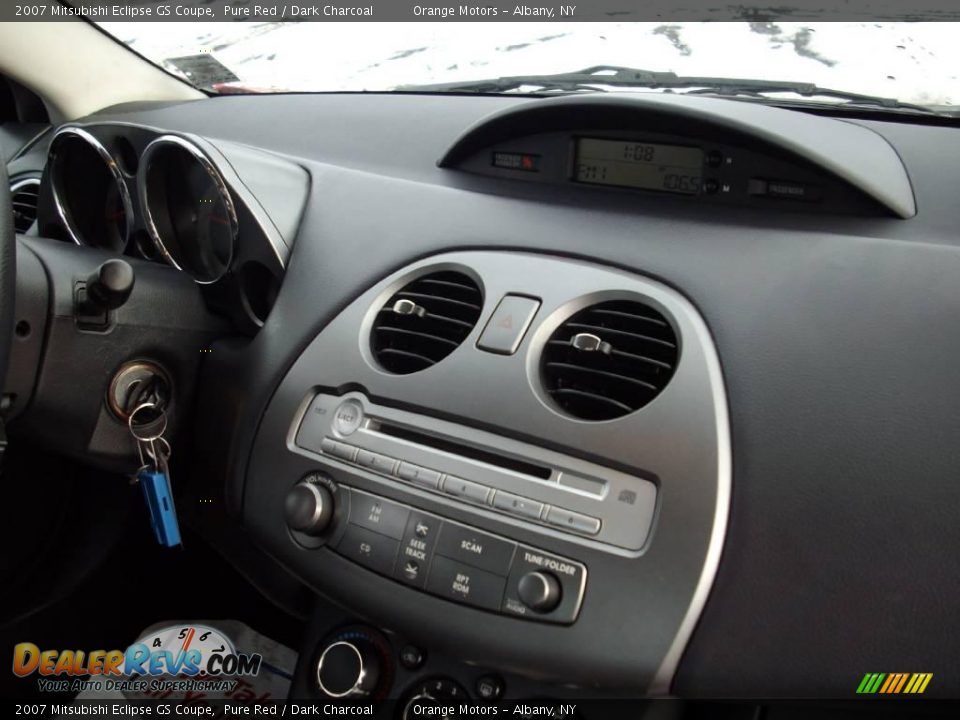 2007 Mitsubishi Eclipse GS Coupe Pure Red / Dark Charcoal Photo #7