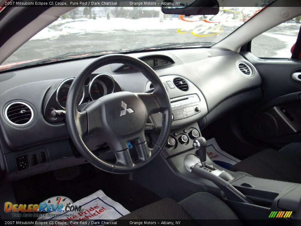 2007 Mitsubishi Eclipse GS Coupe Pure Red / Dark Charcoal Photo #8