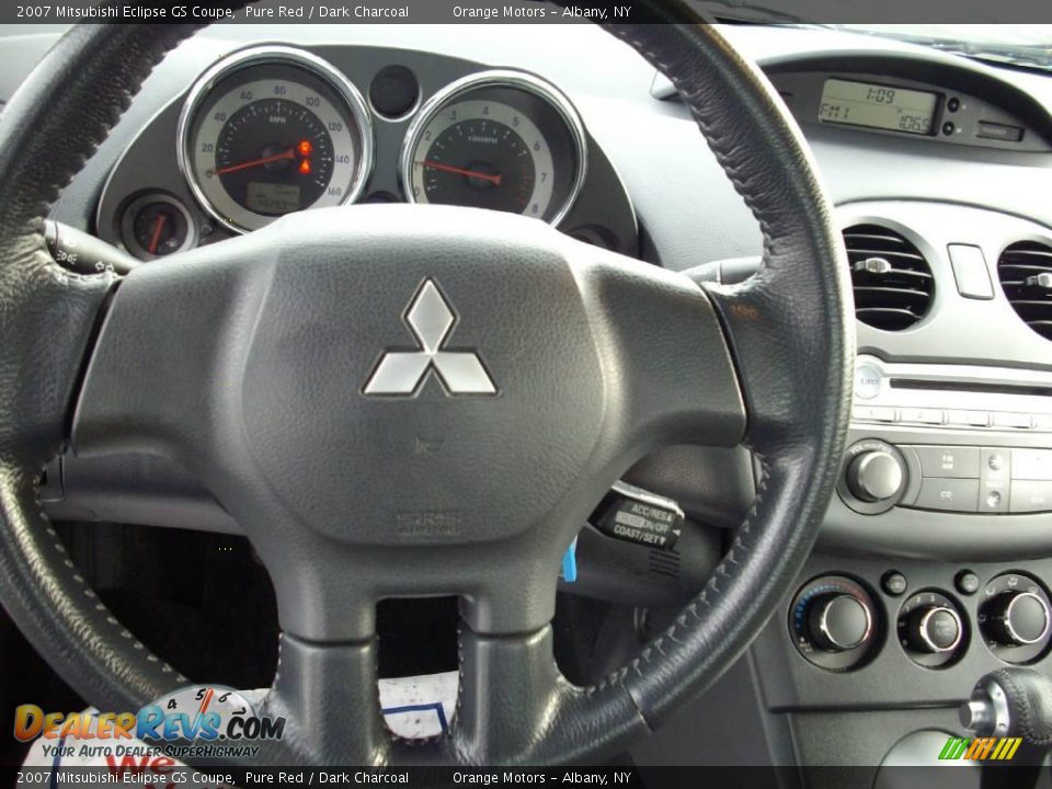 2007 Mitsubishi Eclipse GS Coupe Pure Red / Dark Charcoal Photo #10