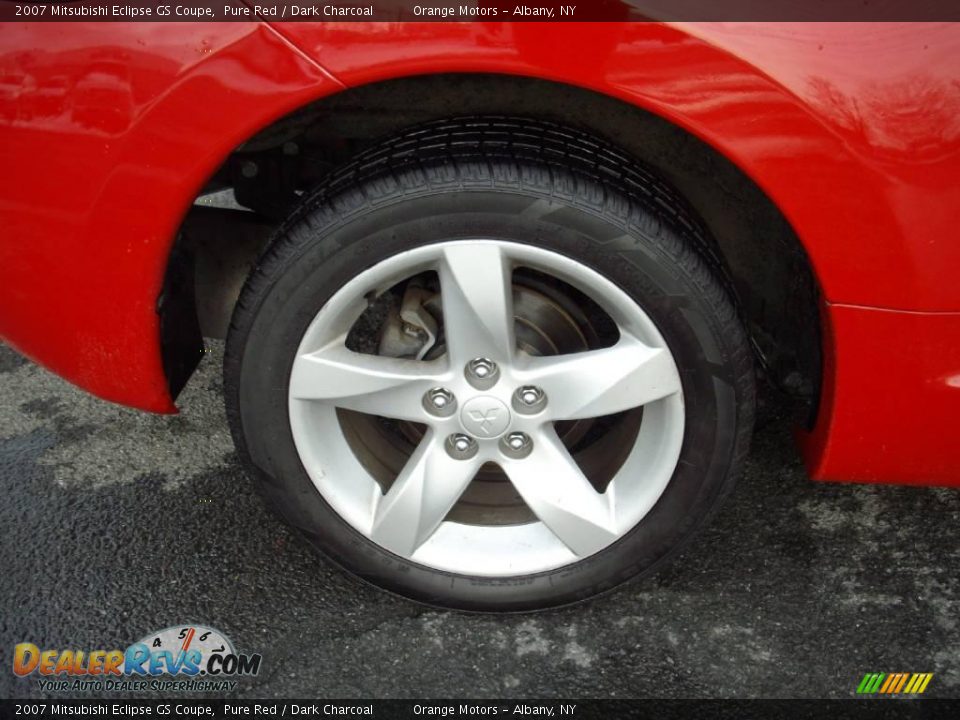 2007 Mitsubishi Eclipse GS Coupe Pure Red / Dark Charcoal Photo #13