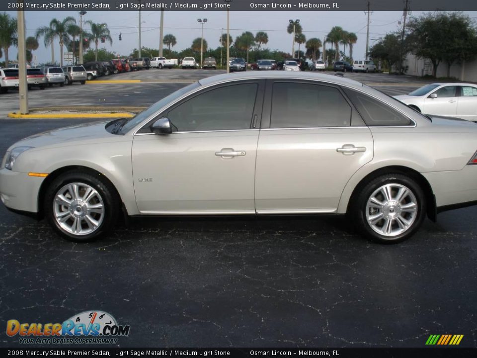 2008 Mercury Sable Premier Sedan Light Sage Metallic / Medium Light Stone Photo #3