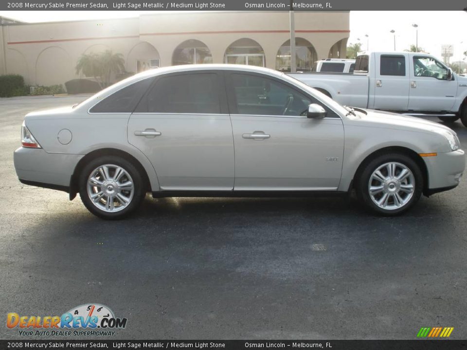 2008 Mercury Sable Premier Sedan Light Sage Metallic / Medium Light Stone Photo #5