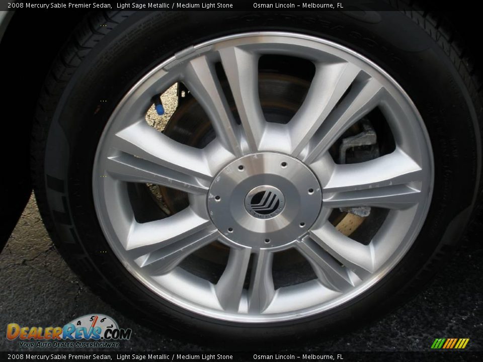 2008 Mercury Sable Premier Sedan Light Sage Metallic / Medium Light Stone Photo #6