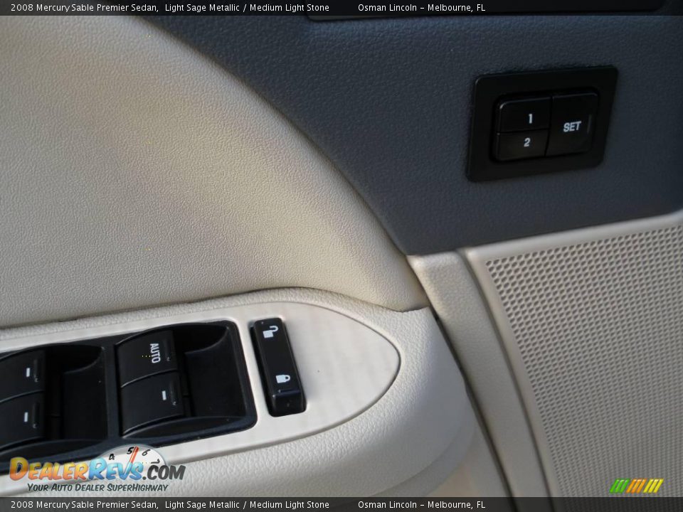 2008 Mercury Sable Premier Sedan Light Sage Metallic / Medium Light Stone Photo #11