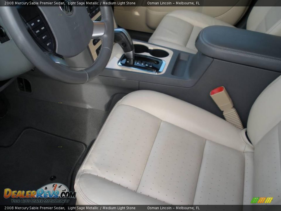 2008 Mercury Sable Premier Sedan Light Sage Metallic / Medium Light Stone Photo #12