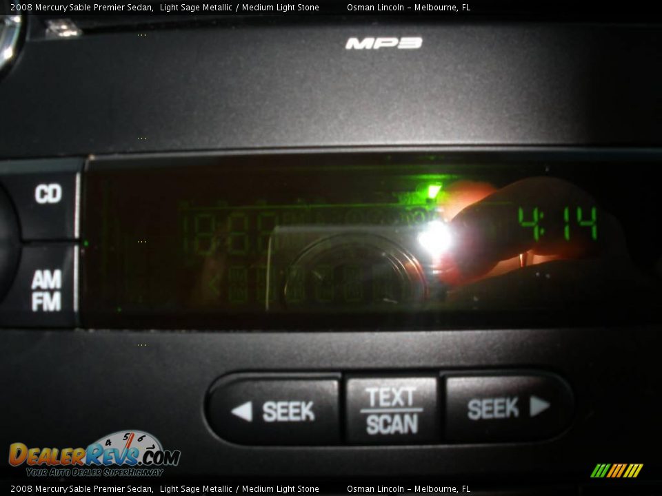 2008 Mercury Sable Premier Sedan Light Sage Metallic / Medium Light Stone Photo #15