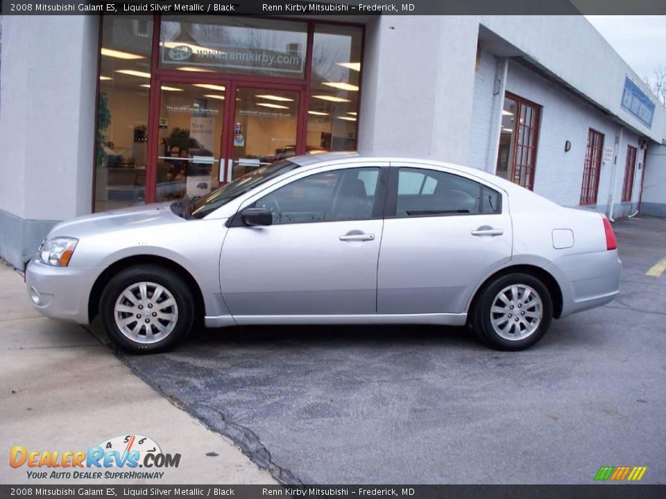 2008 Mitsubishi Galant ES Liquid Silver Metallic / Black Photo #2