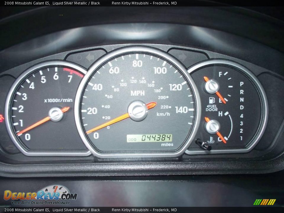 2008 Mitsubishi Galant ES Liquid Silver Metallic / Black Photo #8