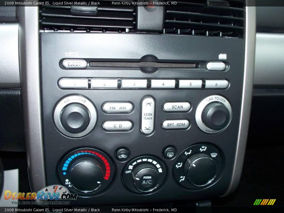 2008 Mitsubishi Galant ES Liquid Silver Metallic / Black Photo #9