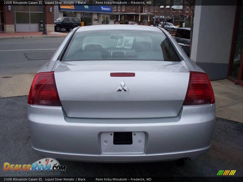 2008 Mitsubishi Galant ES Liquid Silver Metallic / Black Photo #17