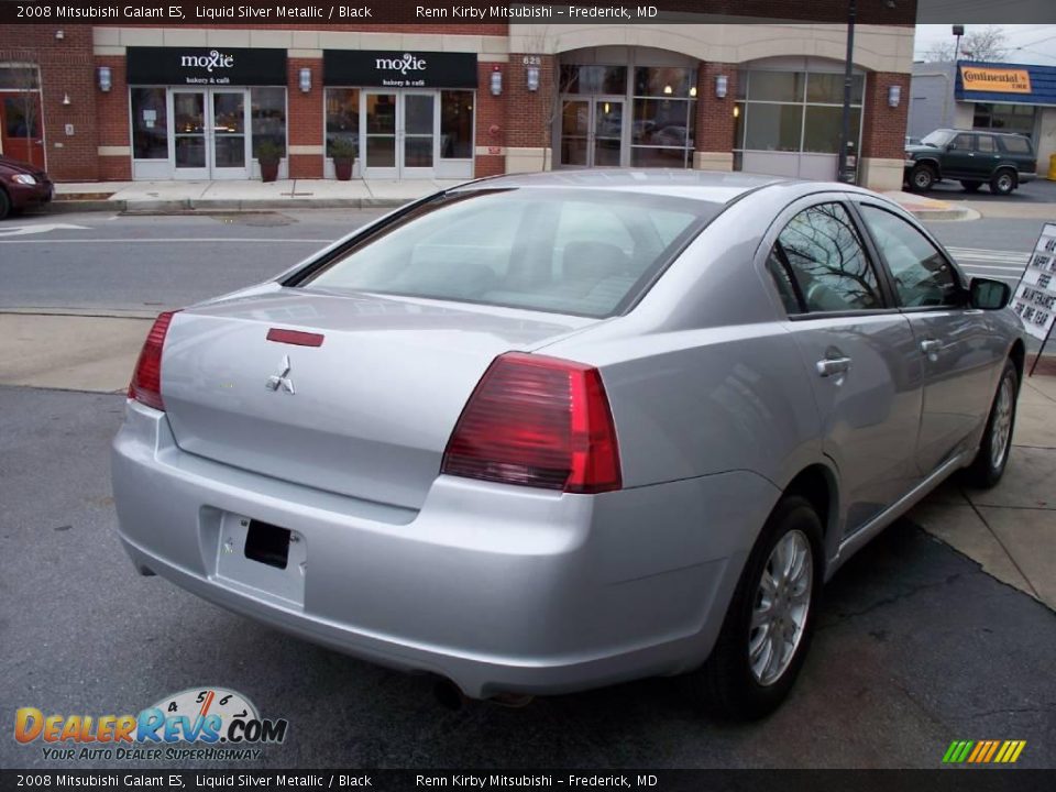 2008 Mitsubishi Galant ES Liquid Silver Metallic / Black Photo #18