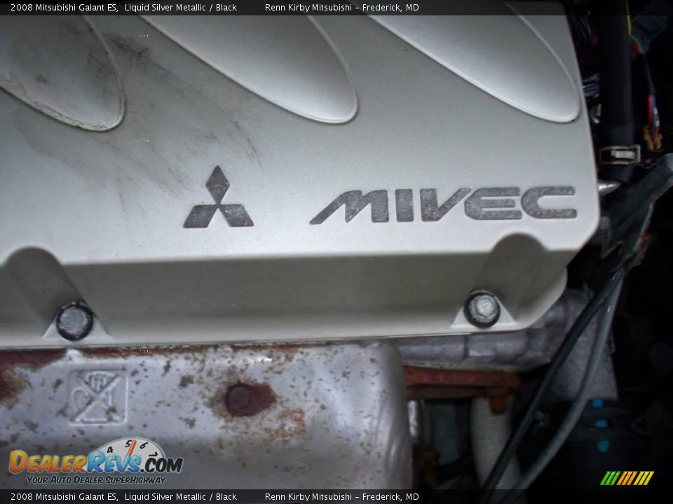 2008 Mitsubishi Galant ES Liquid Silver Metallic / Black Photo #21