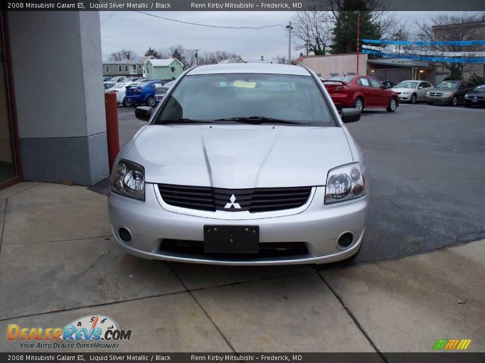2008 Mitsubishi Galant ES Liquid Silver Metallic / Black Photo #22