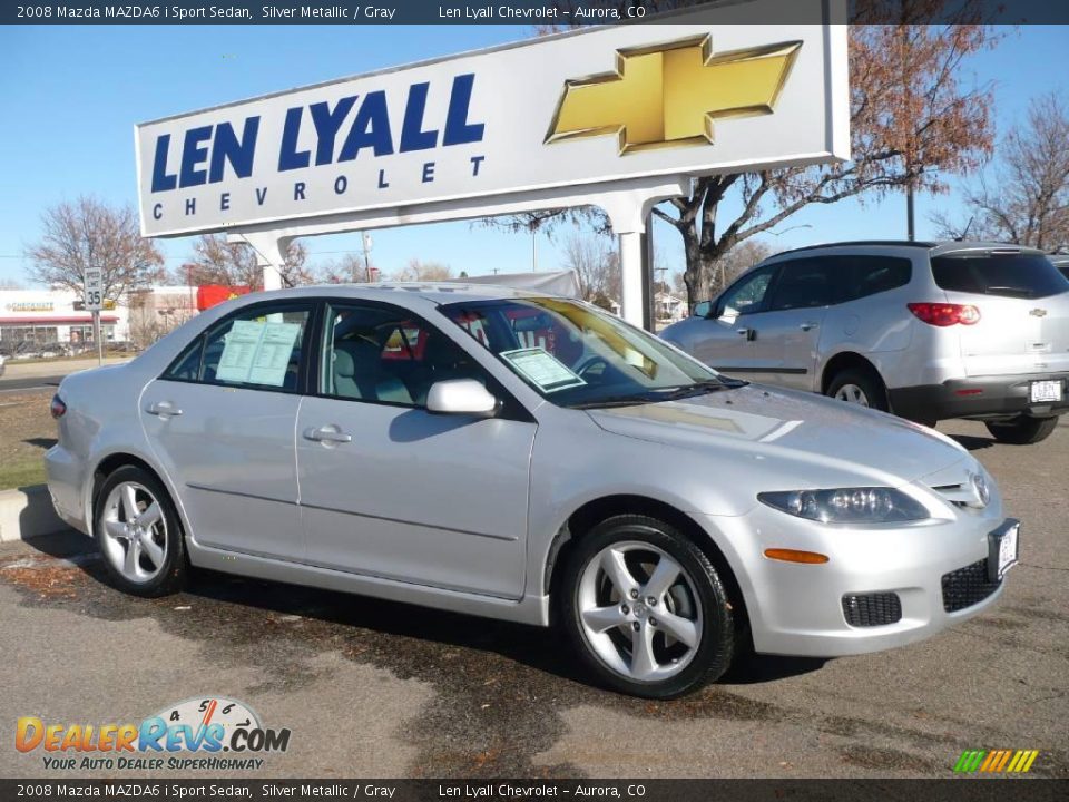 2008 Mazda MAZDA6 i Sport Sedan Silver Metallic / Gray Photo #1