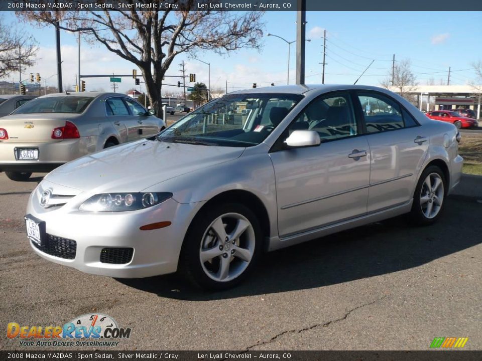 2008 Mazda MAZDA6 i Sport Sedan Silver Metallic / Gray Photo #3