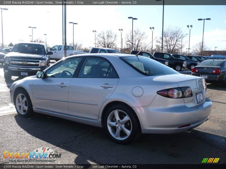 2008 Mazda MAZDA6 i Sport Sedan Silver Metallic / Gray Photo #4