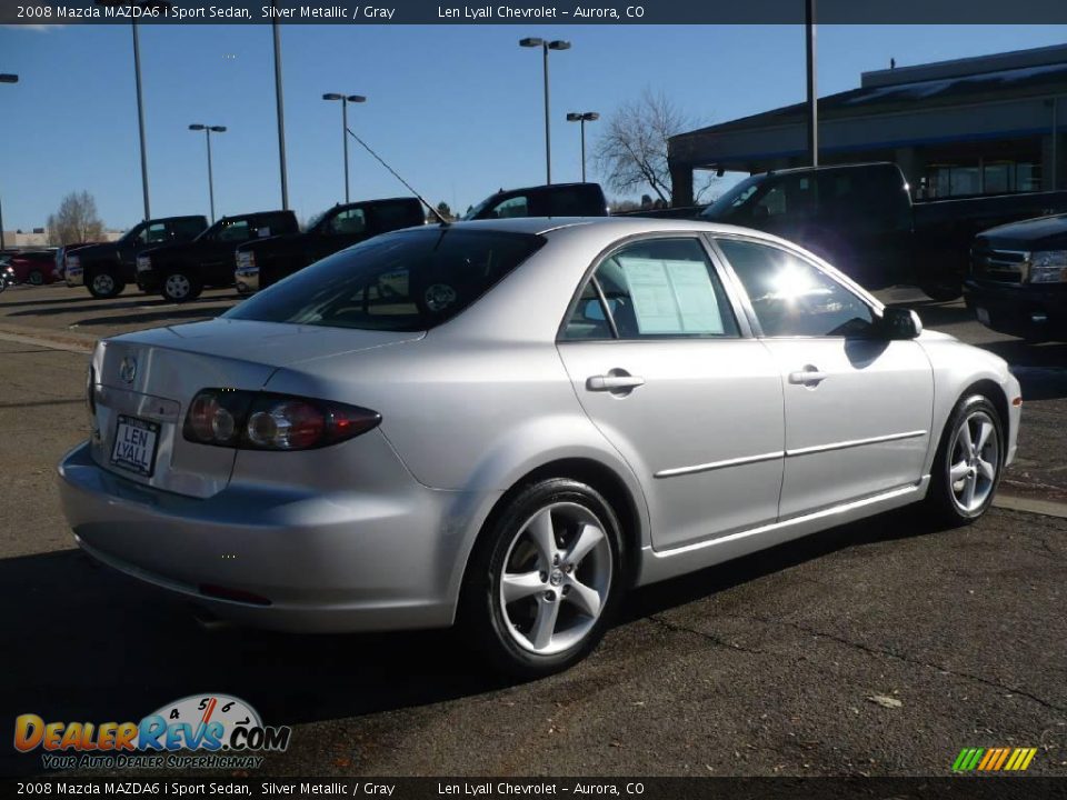 2008 Mazda MAZDA6 i Sport Sedan Silver Metallic / Gray Photo #6