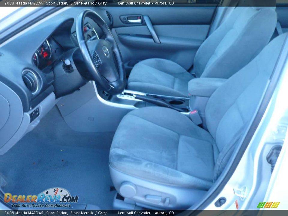 2008 Mazda MAZDA6 i Sport Sedan Silver Metallic / Gray Photo #9
