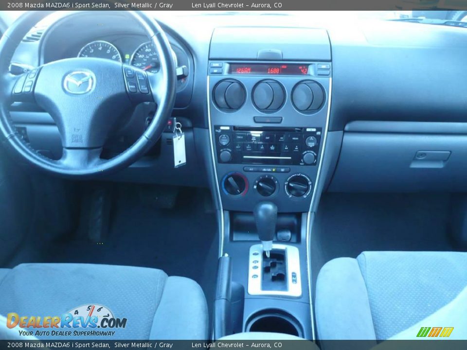 2008 Mazda MAZDA6 i Sport Sedan Silver Metallic / Gray Photo #15