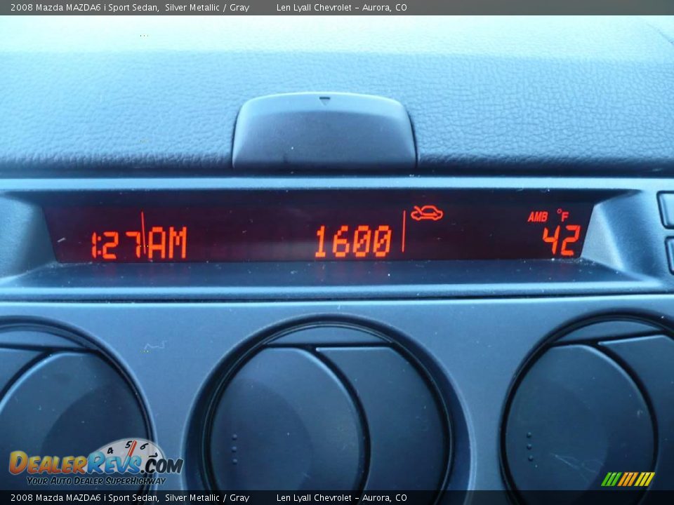 2008 Mazda MAZDA6 i Sport Sedan Silver Metallic / Gray Photo #23