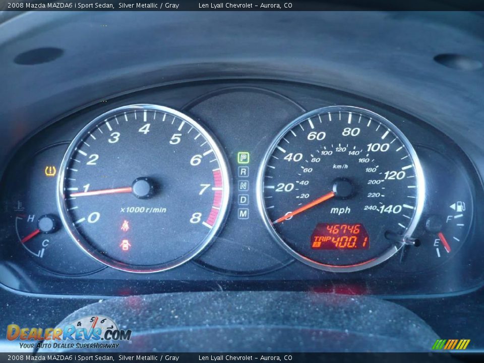 2008 Mazda MAZDA6 i Sport Sedan Silver Metallic / Gray Photo #26