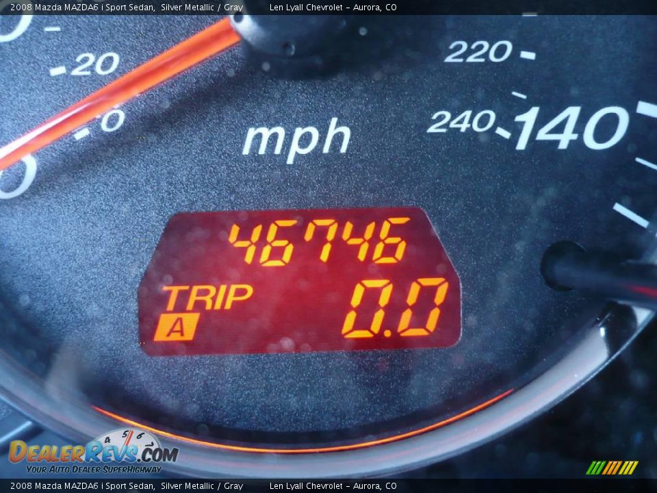 2008 Mazda MAZDA6 i Sport Sedan Silver Metallic / Gray Photo #27