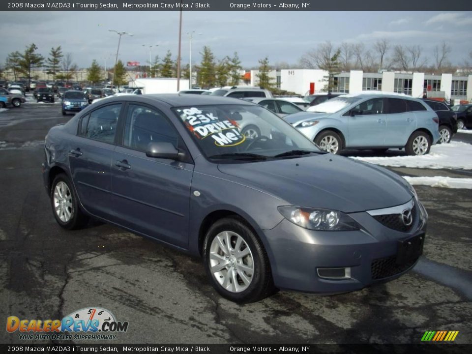 2008 Mazda MAZDA3 i Touring Sedan Metropolitan Gray Mica / Black Photo #1